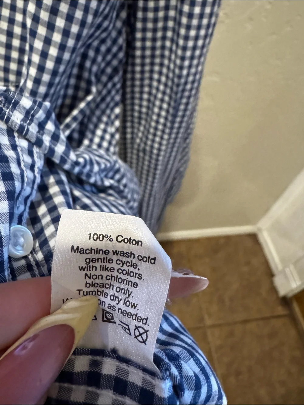 J. Crew lightweight gingham